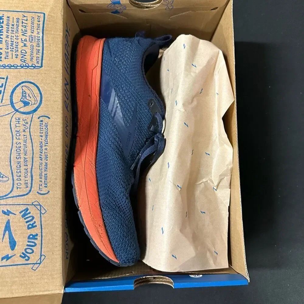 Brooks Revel 5 Training Shoes Sneakers Titan Peacoat Flame 8